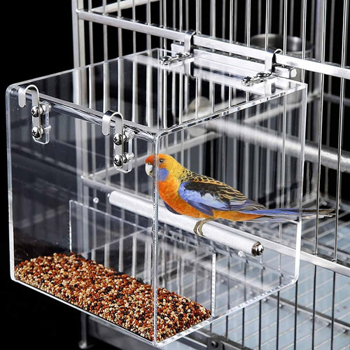 Mess bird feeder - for, cage